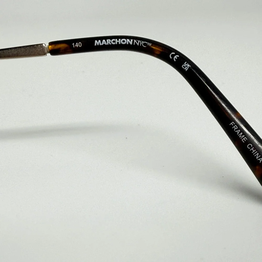 Marchon NYC Womens‎ Eyeglasses M5020 Tortoise Shell Metal Frame 56 15 140 21464